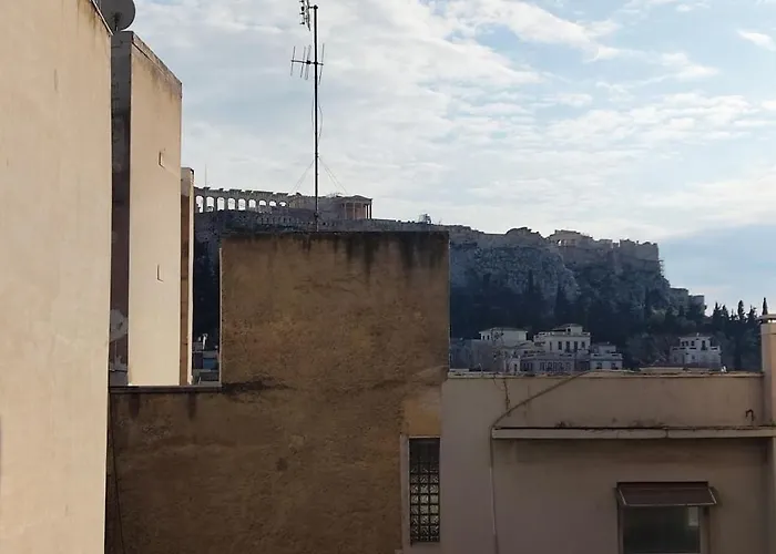 Acropolis Of Athens From Ermou Str